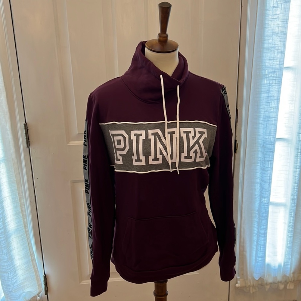 PINK Victoria Secret Sweatshirt Plum Colored Size Large